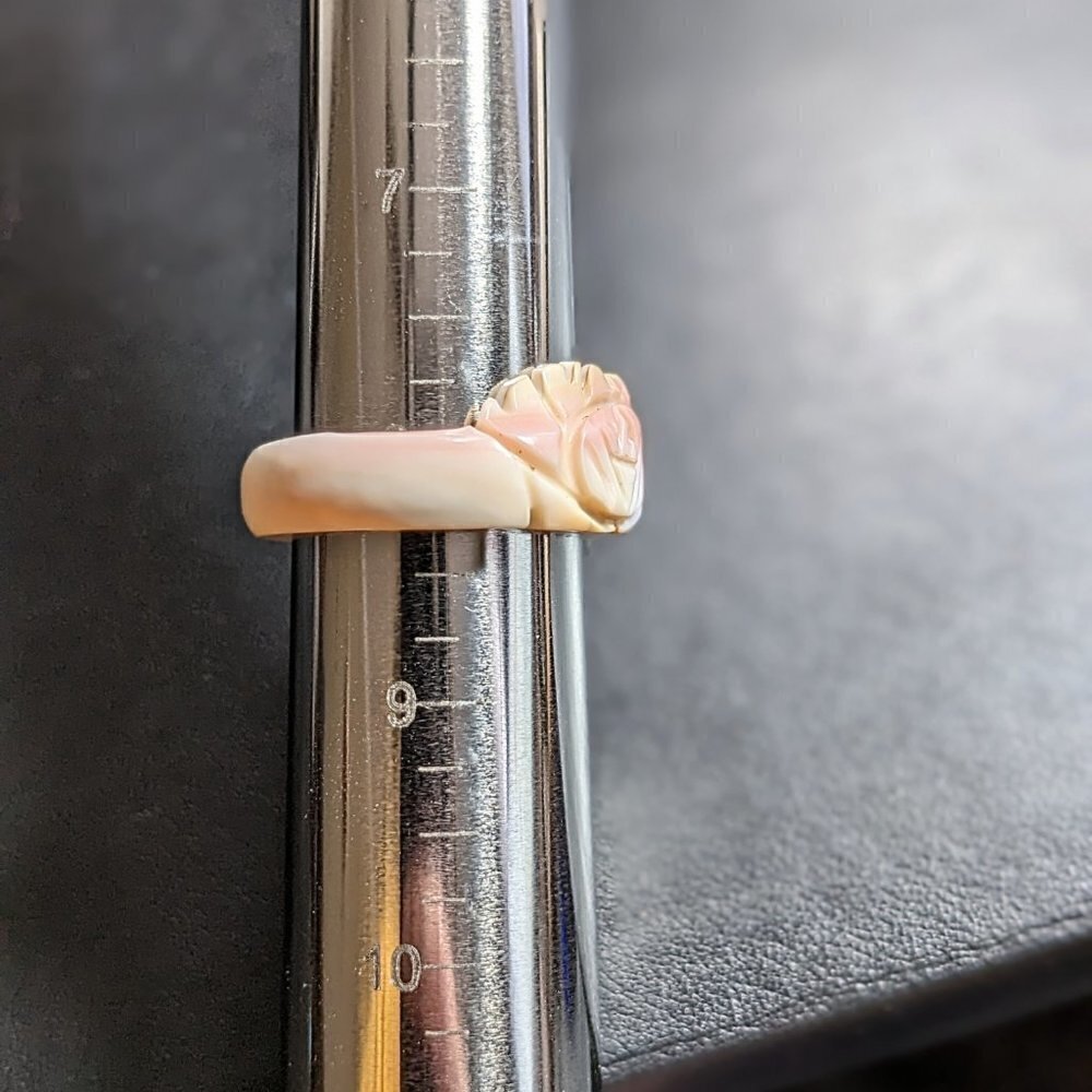Hand-Carved Sea Shell Ring - Picture 6 of 13